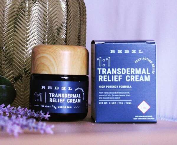 Rebel Edibles new luscious Transdermal Relief cream