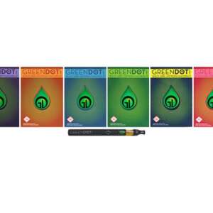 a selection of 5 of GreenDot Lab's cartridges, the Black Label series.